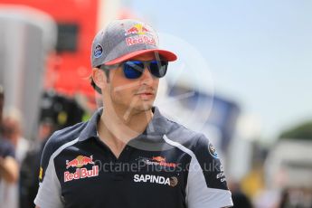 World © Octane Photographic Ltd. Scuderia Toro Rosso STR11 – Carlos Sainz. Thursday 12th May 2016, F1 Spanish GP Set up, Circuit de Barcelona Catalunya, Spain. Digital Ref :1532CB1D2446