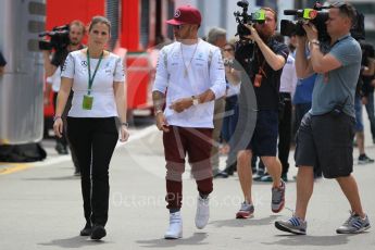 World © Octane Photographic Ltd. Mercedes AMG Petronas W07 Hybrid – Lewis Hamilton. Thursday 12th May 2016, F1 Spanish GP Set up, Circuit de Barcelona Catalunya, Spain. Digital Ref :1532CB1D2473