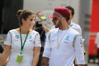World © Octane Photographic Ltd. Mercedes AMG Petronas W07 Hybrid – Lewis Hamilton. Thursday 12th May 2016, F1 Spanish GP Set up, Circuit de Barcelona Catalunya, Spain. Digital Ref :1532CB1D2487
