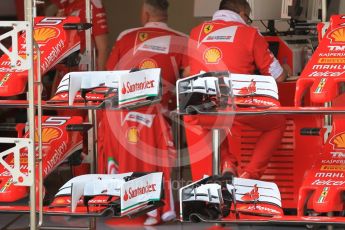 World © Octane Photographic Ltd. Scuderia Ferrari SF16-H front wings. Thursday 12th May 2016, F1 Spanish GP Set up, Circuit de Barcelona Catalunya, Spain. Digital Ref :1532CB1D2620