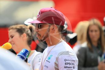World © Octane Photographic Ltd. Mercedes AMG Petronas W07 Hybrid – Lewis Hamilton. Thursday 12th May 2016, F1 Spanish GP Set up, Circuit de Barcelona Catalunya, Spain. Digital Ref :1532CB1D2793