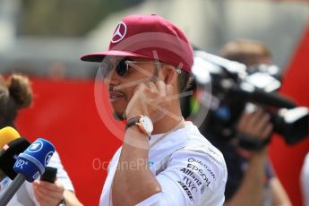 World © Octane Photographic Ltd. Mercedes AMG Petronas W07 Hybrid – Lewis Hamilton. Thursday 12th May 2016, F1 Spanish GP Set up, Circuit de Barcelona Catalunya, Spain. Digital Ref :1532CB1D2797