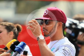 World © Octane Photographic Ltd. Mercedes AMG Petronas W07 Hybrid – Lewis Hamilton. Thursday 12th May 2016, F1 Spanish GP Set up, Circuit de Barcelona Catalunya, Spain. Digital Ref :1532CB1D2800