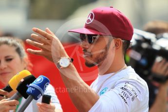 World © Octane Photographic Ltd. Mercedes AMG Petronas W07 Hybrid – Lewis Hamilton. Thursday 12th May 2016, F1 Spanish GP Set up, Circuit de Barcelona Catalunya, Spain. Digital Ref :1532CB1D2803