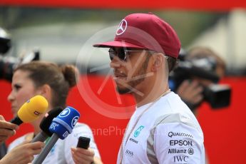 World © Octane Photographic Ltd. Mercedes AMG Petronas W07 Hybrid – Lewis Hamilton. Thursday 12th May 2016, F1 Spanish GP Set up, Circuit de Barcelona Catalunya, Spain. Digital Ref :1532CB1D2814