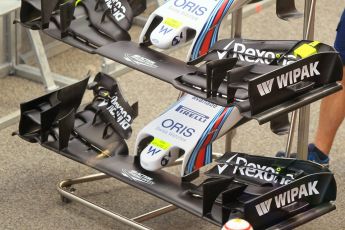 World © Octane Photographic Ltd. Williams Martini Racing, Williams Mercedes FW38 – Felipe Massa front wings. Thursday 12th May 2016, F1 Spanish GP Set up, Circuit de Barcelona Catalunya, Spain. Digital Ref : 1532CB1D6567