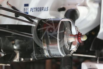 World © Octane Photographic Ltd. Williams Martini Racing, Williams Mercedes FW38. Thursday 12th May 2016, F1 Spanish GP Set up, Circuit de Barcelona Catalunya, Spain. Digital Ref : 1532LB1D3101