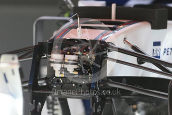 World © Octane Photographic Ltd. Williams Martini Racing, Williams Mercedes FW38. Thursday 12th May 2016, F1 Spanish GP Set up, Circuit de Barcelona Catalunya, Spain. Digital Ref : 1532LB1D3109
