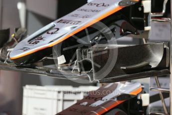 World © Octane Photographic Ltd. Sahara Force India VJM09. Thursday 12th May 2016, F1 Spanish GP Set up, Circuit de Barcelona Catalunya, Spain. Digital Ref : 1532LB1D3158