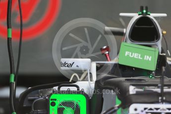 World © Octane Photographic Ltd. Haas F1 Team VF-16. Thursday 12th May 2016, F1 Spanish GP Set up, Circuit de Barcelona Catalunya, Spain. Digital Ref : 1532LB1D3290