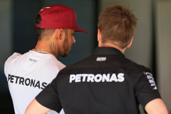 World © Octane Photographic Ltd. Mercedes AMG Petronas W07 Hybrid – Lewis Hamilton. Thursday 12th May 2016, F1 Spanish GP Set up, Circuit de Barcelona Catalunya, Spain. Digital Ref : 1532LB1D3323