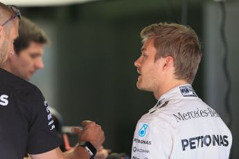 World © Octane Photographic Ltd. Mercedes AMG Petronas W07 Hybrid – Nico Rosberg. Thursday 12th May 2016, F1 Spanish GP Set up, Circuit de Barcelona Catalunya, Spain. Digital Ref :1532LB1D3372