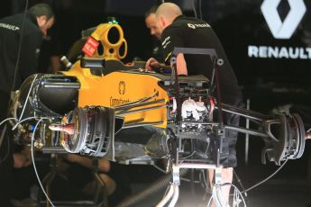 World © Octane Photographic Ltd. Renault Sport F1 Team RS16. Thursday 12th May 2016, F1 Spanish GP Set up, Circuit de Barcelona Catalunya, Spain. Digital Ref : 1532LB5D3017