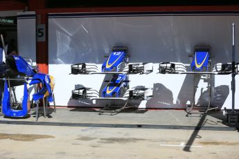 World © Octane Photographic Ltd. Sauber F1 Team C35. Thursday 12th May 2016, F1 Spanish GP Set up, Circuit de Barcelona Catalunya, Spain. Digital Ref : 1532LB5D3020