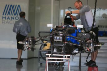 World © Octane Photographic Ltd. Manor Racing MRT05. Thursday 12th May 2016, F1 Spanish GP Set up, Circuit de Barcelona Catalunya, Spain. Digital Ref : 1532LB5D3035
