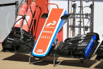 World © Octane Photographic Ltd. Manor Racing MRT05. Thursday 12th May 2016, F1 Spanish GP Set up, Circuit de Barcelona Catalunya, Spain. Digital Ref : 1532LB5D3042
