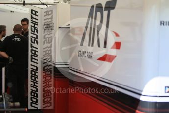 World © Octane Photographic Ltd. ART Grand Prix - GP2/11 – Nobuharu Matsushita. Thursday 12th May 2016, GP2 Thursday setup, Circuit de Barcelona Catalunya, Spain. Digital Ref :1533CB1D1891