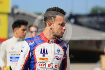 World © Octane Photographic Ltd. Trident - GP2/11 – Luca Ghiotto. Thursday 12th May 2016, GP2 Thursday setup, Circuit de Barcelona Catalunya, Spain. Digital Ref :1533CB1D1972