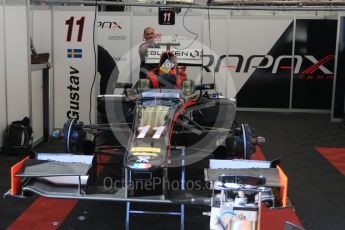 World © Octane Photographic Ltd. Rapax - GP2/11 – Gustav Malja. Thursday 12th May 2016, GP2 Thursday setup, Circuit de Barcelona Catalunya, Spain. Digital Ref :1533CB7D6343