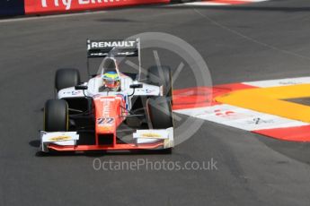 World © Octane Photographic Ltd. MP Motorsport - GP2/11 – Oliver Rowland. Thursday 26th May 2016, GP2 Practice, Monaco, Monte Carlo. Digital Ref : 1558CB7D0916