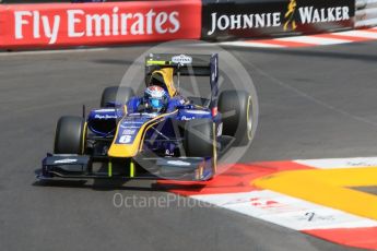 World © Octane Photographic Ltd. DAMS - GP2/11 – Nicholas Latifi. Thursday 26th May 2016, GP2 Practice, Monaco, Monte Carlo. Digital Ref : 1558CB7D0924