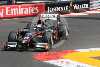 World © Octane Photographic Ltd. Rapax - GP2/11 – Gustav Malja. Thursday 26th May 2016, GP2 Practice, Monaco, Monte Carlo. Digital Ref : 1558CB7D0987