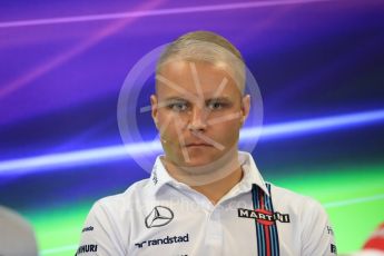 World © Octane Photographic Ltd. F1 USA Grand Prix, Austin Texas – Circuit of the Americas (COTA) Drivers’ Press Conference. Thursday 20th October 2016. Williams Martini Racing – Valtteri Bottas. Digital Ref :1739LB1D8930