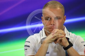 World © Octane Photographic Ltd. F1 USA Grand Prix, Austin Texas – Circuit of the Americas (COTA) Drivers’ Press Conference. Thursday 20th October 2016. Williams Martini Racing – Valtteri Bottas. Digital Ref :1739LB1D9118