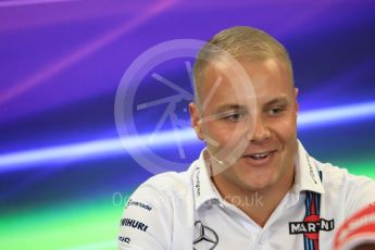 World © Octane Photographic Ltd. F1 USA Grand Prix, Austin Texas – Circuit of the Americas (COTA) Drivers’ Press Conference. Thursday 20th October 2016. Williams Martini Racing – Valtteri Bottas. Digital Ref :1739LB1D9246