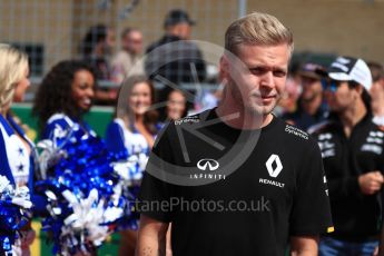 World © Octane Photographic Ltd. Renault Sport F1 Team RS16 - Kevin Magnussen. Sunday 23rd October 2016, F1 USA Grand Prix Drivers’ Parade, Austin, Texas – Circuit of the Americas (COTA). Digital Ref :1748LB1D3270