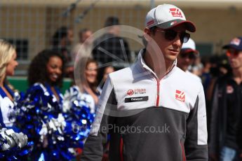 World © Octane Photographic Ltd. Haas F1 Team VF-16 - Esteban Gutierrez. Sunday 23rd October 2016, F1 USA Grand Prix Drivers’ Parade, Austin, Texas – Circuit of the Americas (COTA). Digital Ref :1748LB1D3323