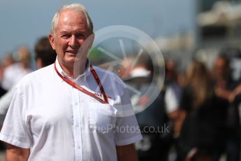 World © Octane Photographic Ltd. Red Bull Racing – Dr.Helmut Marko. Sunday 23rd October 2016, F1 USA Grand Prix Grid, Austin, Texas – Circuit of the Americas (COTA). Digital Ref :1748LB1D3498