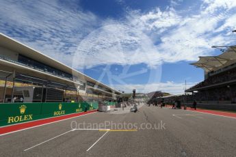 World © Octane Photographic Ltd. The empty grid. Sunday 23rd October 2016, F1 USA Grand Prix Grid, Austin, Texas – Circuit of the Americas (COTA). Digital Ref :1748LB2D5818