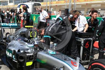 World © Octane Photographic Ltd. Mercedes AMG Petronas W07 Hybrid – Nico Rosberg. Sunday 23rd October 2016, F1 USA Grand Prix Grid, Austin, Texas – Circuit of the Americas (COTA). Digital Ref :1748LB2D5898