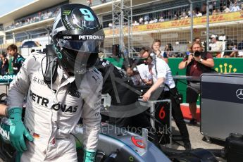 World © Octane Photographic Ltd. Mercedes AMG Petronas W07 Hybrid – Nico Rosberg. Sunday 23rd October 2016, F1 USA Grand Prix Grid, Austin, Texas – Circuit of the Americas (COTA). Digital Ref :1748LB2D5924