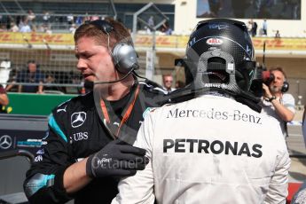 World © Octane Photographic Ltd. Mercedes AMG Petronas W07 Hybrid – Nico Rosberg. Sunday 23rd October 2016, F1 USA Grand Prix Grid, Austin, Texas – Circuit of the Americas (COTA). Digital Ref :1748LB2D5936