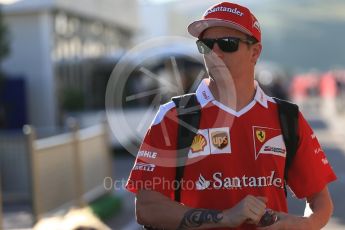 World © Octane Photographic Ltd. Scuderia Ferrari SF16-H – Kimi Raikkonen. Friday 21st October 2016, F1 USA Grand Prix Paddock, Austin, Texas – Circuit of the Americas (COTA). Digital Ref : 1741LB2D4793