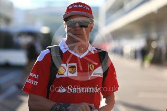 World © Octane Photographic Ltd. Scuderia Ferrari SF16-H – Kimi Raikkonen. Friday 21st October 2016, F1 USA Grand Prix Paddock, Austin, Texas – Circuit of the Americas (COTA). Digital Ref : 1741LB2D4794