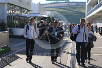 World © Octane Photographic Ltd. Williams Martini Racing, Williams Mercedes FW38 – Valtteri Bottas. Friday 21st October 2016, F1 USA Grand Prix Paddock, Austin, Texas – Circuit of the Americas (COTA). Digital Ref : 1741LB2D4798