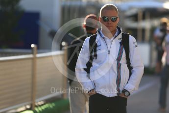 World © Octane Photographic Ltd. Williams Martini Racing, Williams Mercedes FW38 – Valtteri Bottas. Friday 21st October 2016, F1 USA Grand Prix Paddock, Austin, Texas – Circuit of the Americas (COTA). Digital Ref : 1741LB2D4804