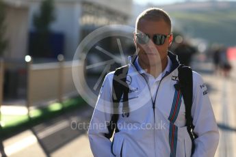 World © Octane Photographic Ltd. Williams Martini Racing, Williams Mercedes FW38 – Valtteri Bottas. Friday 21st October 2016, F1 USA Grand Prix Paddock, Austin, Texas – Circuit of the Americas (COTA). Digital Ref : 1741LB2D4813