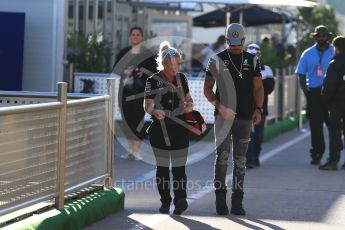 World © Octane Photographic Ltd. Mercedes AMG Petronas W07 Hybrid – Lewis Hamilton. Friday 21st October 2016, F1 USA Grand Prix Paddock, Austin, Texas – Circuit of the Americas (COTA). Digital Ref : 1741LB2D4816