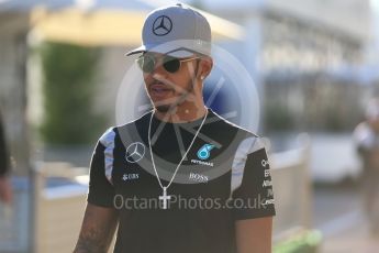 World © Octane Photographic Ltd. Mercedes AMG Petronas W07 Hybrid – Lewis Hamilton. Friday 21st October 2016, F1 USA Grand Prix Paddock, Austin, Texas – Circuit of the Americas (COTA). Digital Ref : 1741LB2D4836