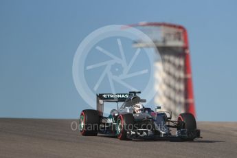 World © Octane Photographic Ltd. Mercedes AMG Petronas W07 Hybrid – Lewis Hamilton. Friday 21st October 2016, F1 USA Grand Prix Practice 1, Austin, Texas – Circuit of the Americas (COTA). Digital Ref :1742LB1D0046