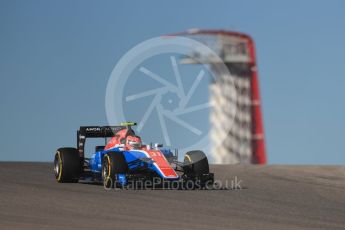 World © Octane Photographic Ltd. Manor Racing MRT05 – Esteban Ocon. Friday 21st October 2016, F1 USA Grand Prix Practice 1, Austin, Texas – Circuit of the Americas (COTA). Digital Ref :1742LB1D0063