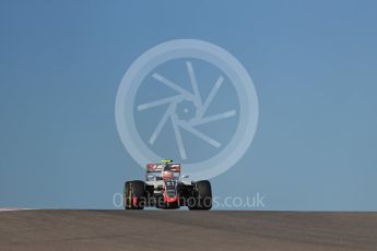 World © Octane Photographic Ltd. Haas F1 Team VF-16 - Esteban Gutierrez. Friday 21st October 2016, F1 USA Grand Prix Practice 1, Austin, Texas – Circuit of the Americas (COTA). Digital Ref :1742LB1D0101