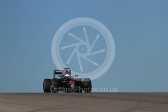 World © Octane Photographic Ltd. McLaren Honda MP4-31 – Fernando Alonso. Friday 21st October 2016, F1 USA Grand Prix Practice 1, Austin, Texas – Circuit of the Americas (COTA). Digital Ref :1742LB1D0357