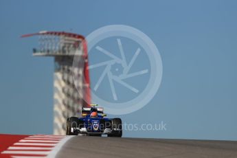 World © Octane Photographic Ltd. Sauber F1 Team C35 – Felipe Nasr. Friday 21st October 2016, F1 USA Grand Prix Practice 1, Austin, Texas – Circuit of the Americas (COTA). Digital Ref :1742LB1D0382