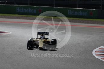 World © Octane Photographic Ltd. Renault Sport F1 Team RS16 - Kevin Magnussen. Friday 21st October 2016, F1 USA Grand Prix Practice 1, Austin, Texas – Circuit of the Americas (COTA). Digital Ref :1742LB1D0497