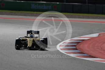 World © Octane Photographic Ltd. Renault Sport F1 Team RS16 - Kevin Magnussen. Friday 21st October 2016, F1 USA Grand Prix Practice 1, Austin, Texas – Circuit of the Americas (COTA). Digital Ref :1742LB1D0560